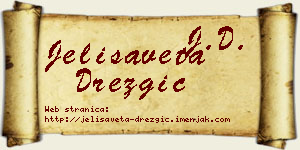 Jelisaveta Drezgić vizit kartica